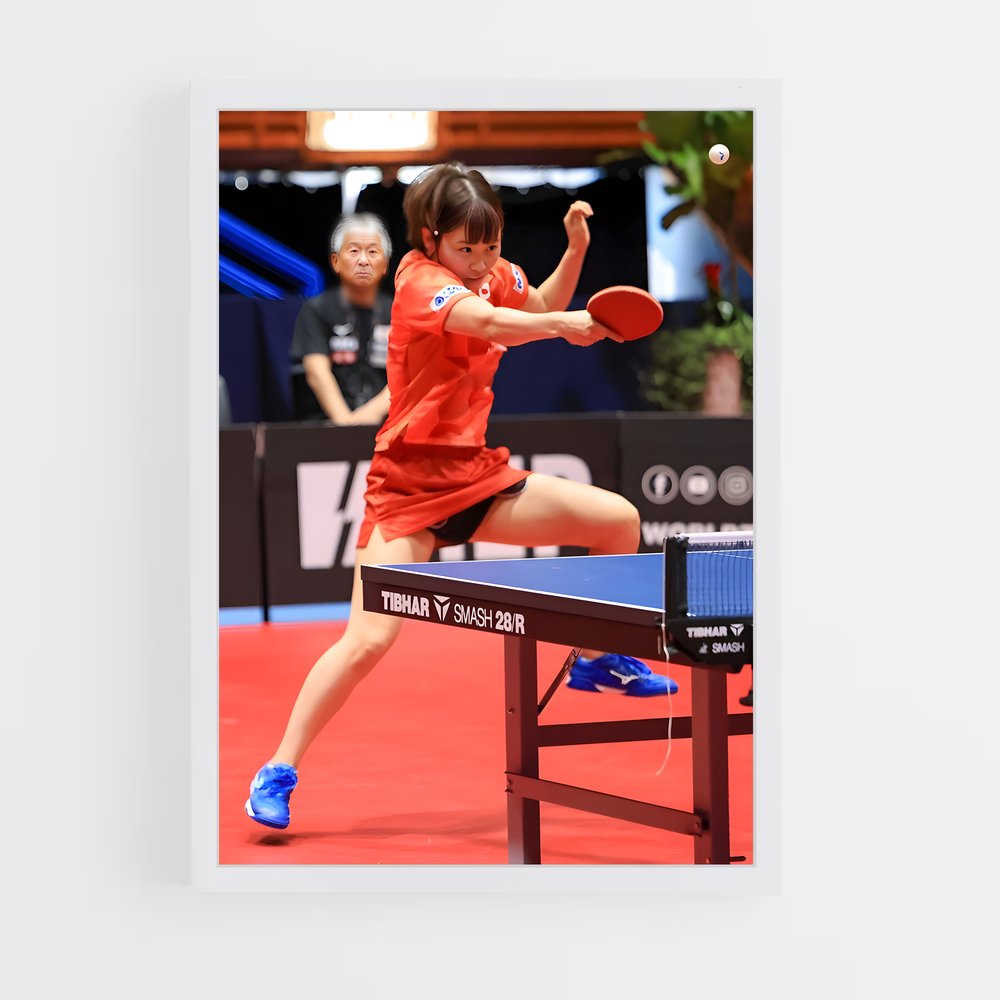 Poster Hirano de miu – affiche Tennis de table (vue 3)